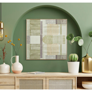 STAMPA DIPINTA SU TELA LIGNES C/CORNICE -A- CM 60X3X60