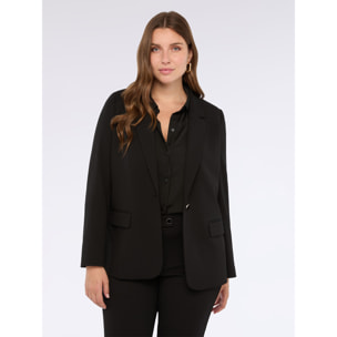 Fiorella Rubino - Blazer relajado en tejido elástico - Negro