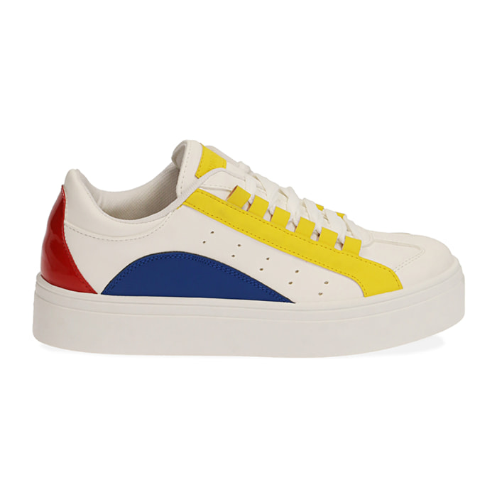 Sneakers bianco/giallo