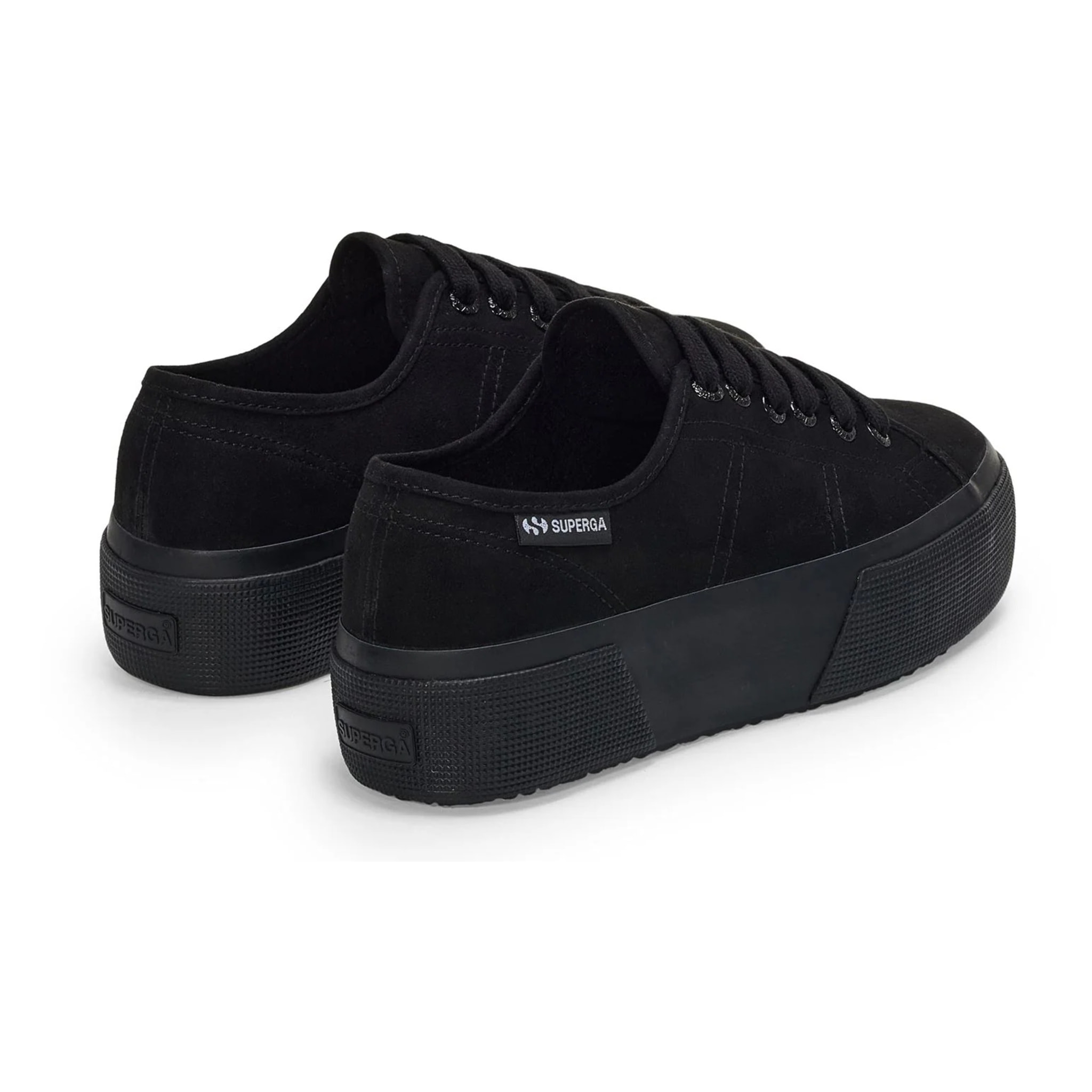 Scarpe da donna Superga Nero 3790 Microfiber Leggera