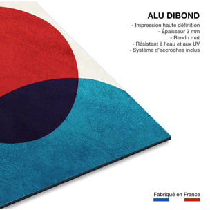 Tableau géométrique shape cercle rouge  Tableau alu Dibond