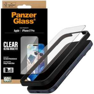 Protège écran PANZERGLASS iPhone 17 Pro verre trempé UWF