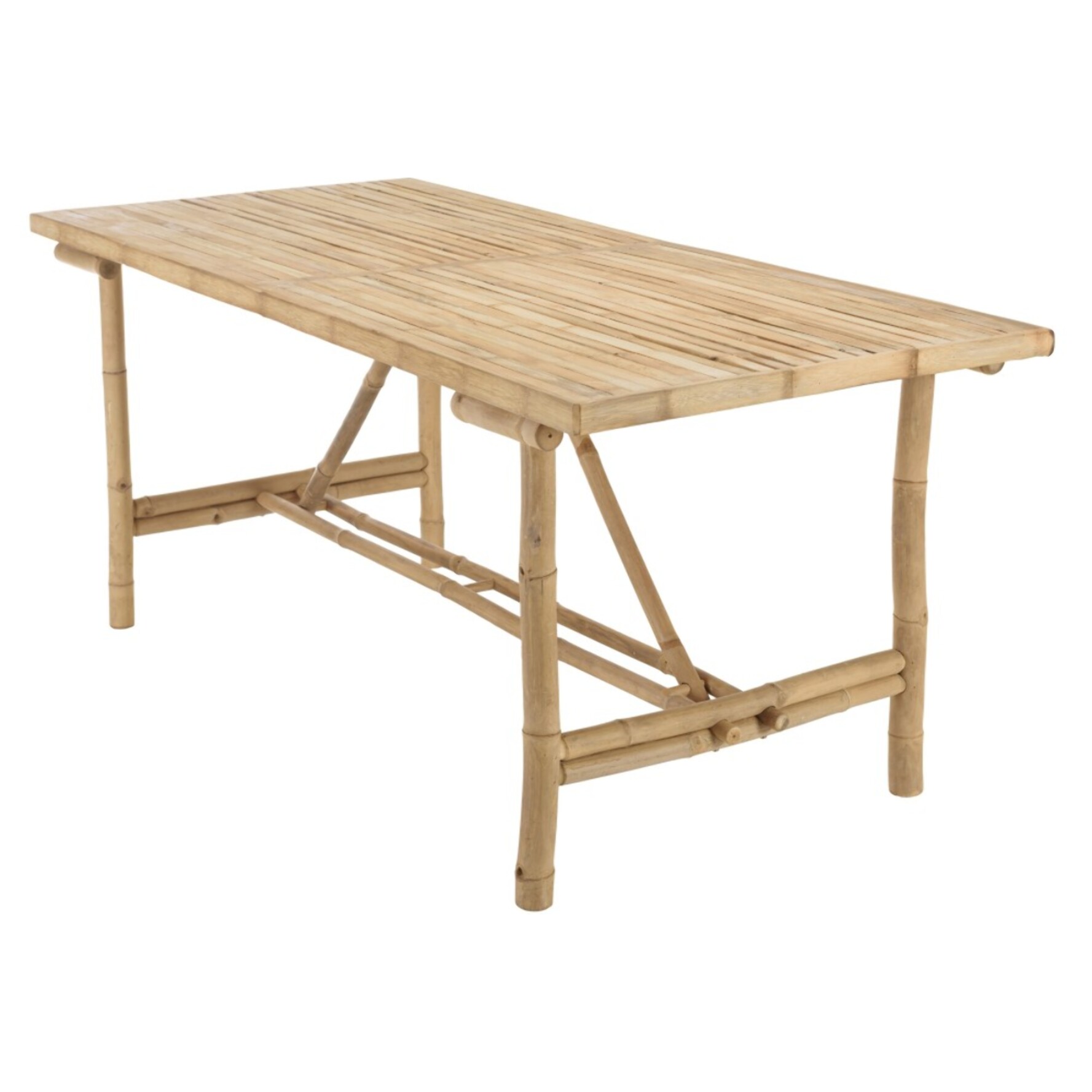 VITAL - Table à manger en bambou 180x80cm