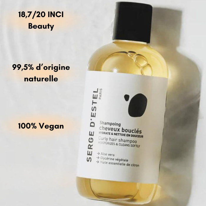 Cheveux Bouclés - Coffret Shampoing 250ml + 2 Produits