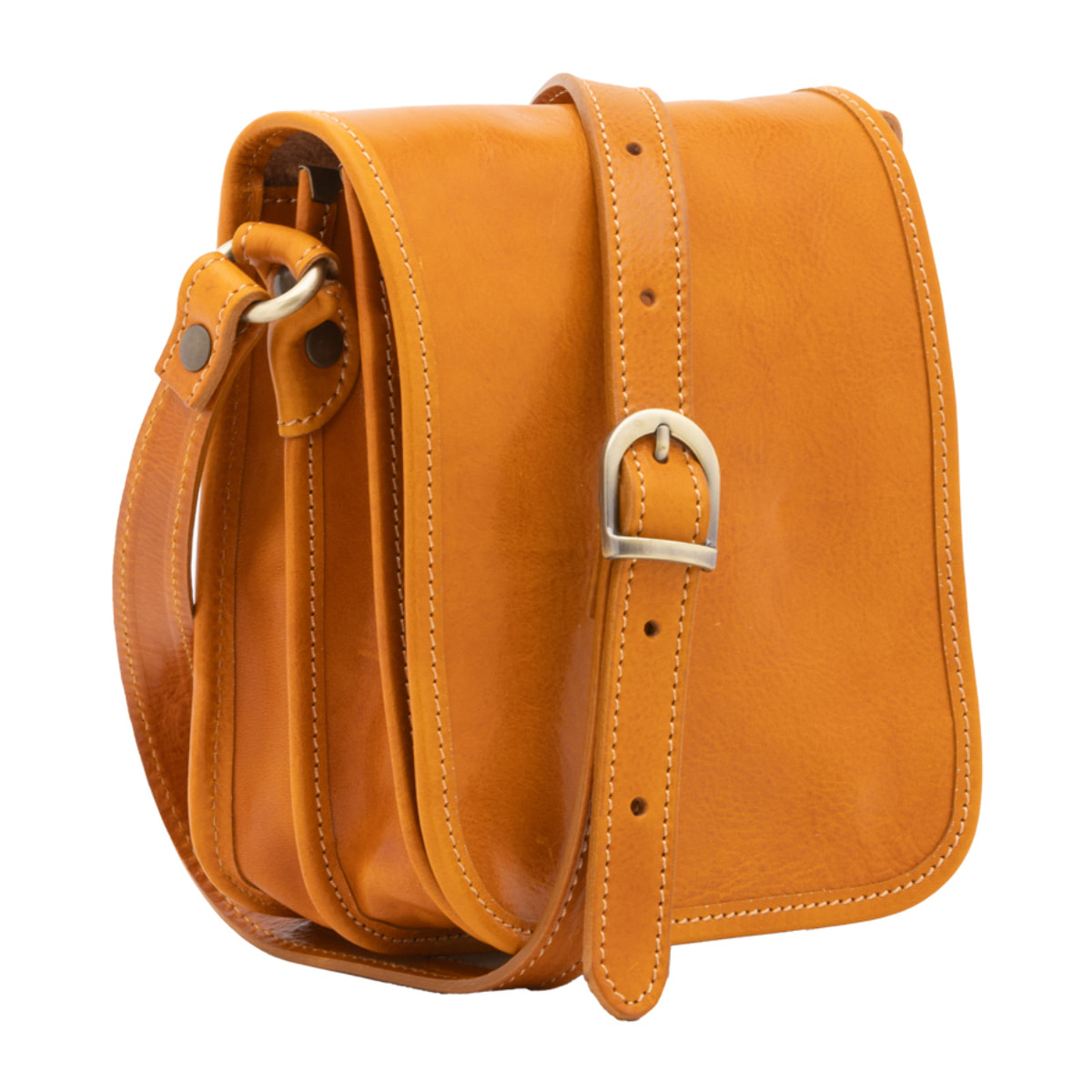 Borsa a tracolla  da uomo In Vera pelle Made in Italy 20x16,5x10 cm