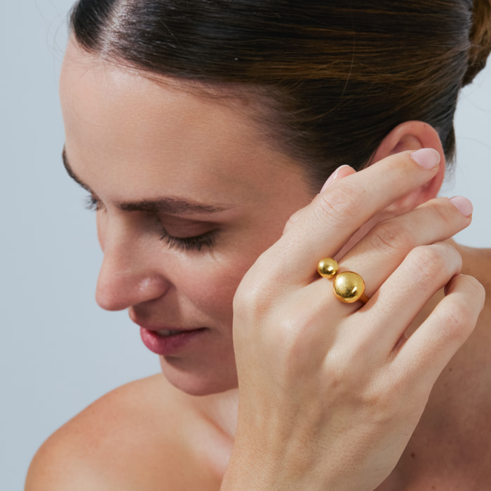 Anillo Pazai acabado oro amarillo 18k