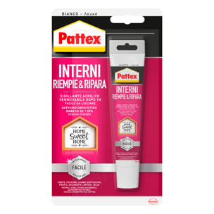 Pattex Interni Riempie e Ripara Sigillante Acrilico - Flacone da 50ml