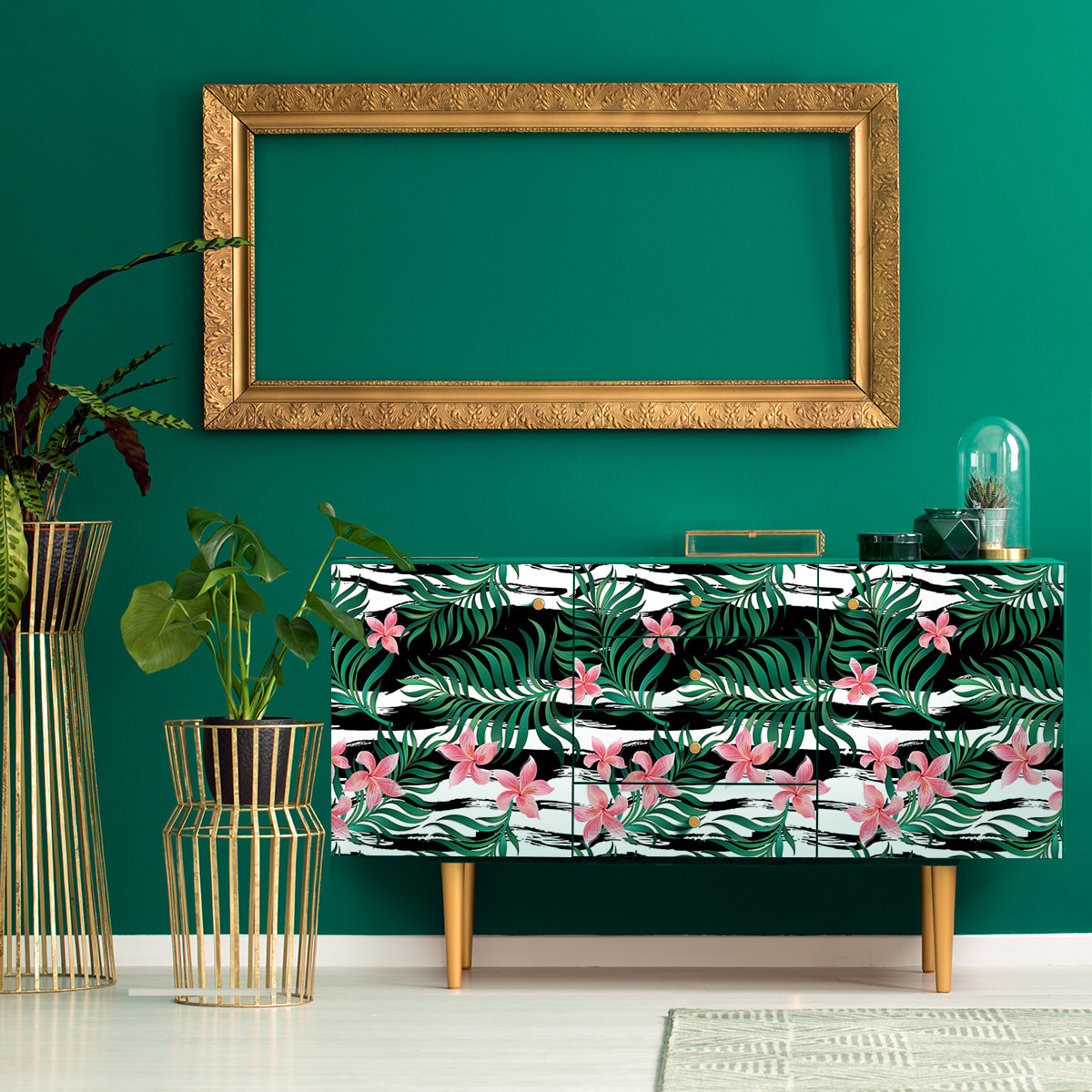Sticker meuble tropical Heia 40 x 60 cm