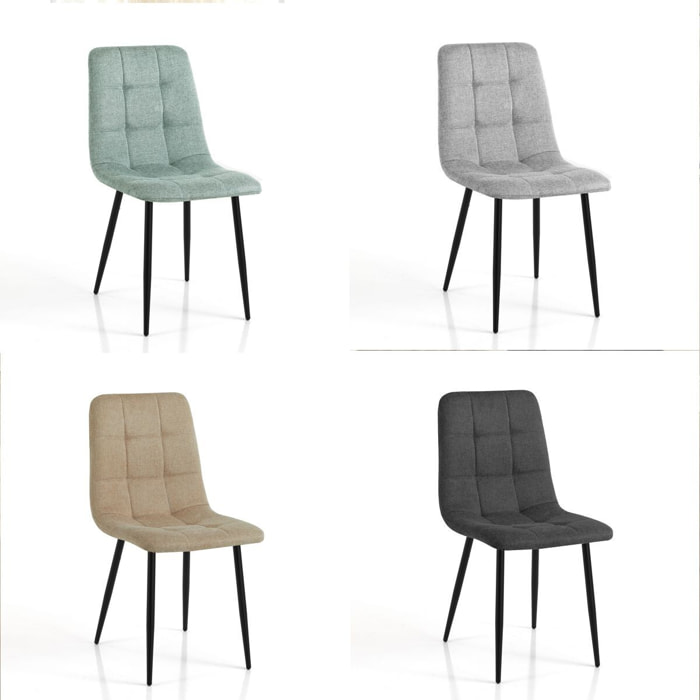 Tomasucci Ensemble de 4 chaises FAFFY EVO COLORS