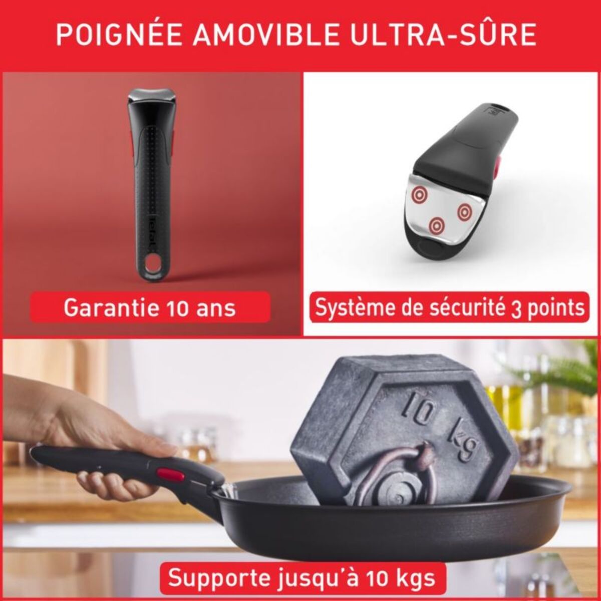 Batterie de cuisine TEFAL Ingenio Emotion 5 pcs