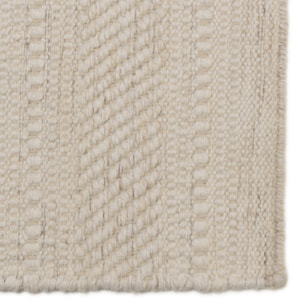 SACHA - Tapis rectangulaire 200x290cm laine texturée nuances de beige
