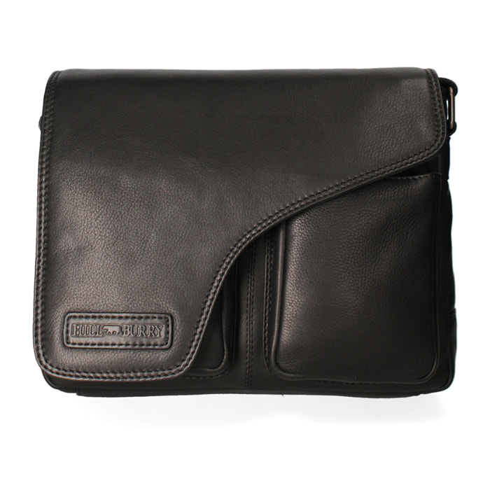 Borsa a tracolla da uomo In Vera pelle Made in Italy 24x30x10 cm