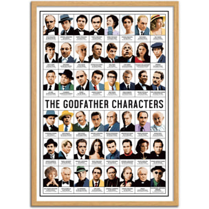 Affiche - The Godfather Characters - Olivier Bourdereau