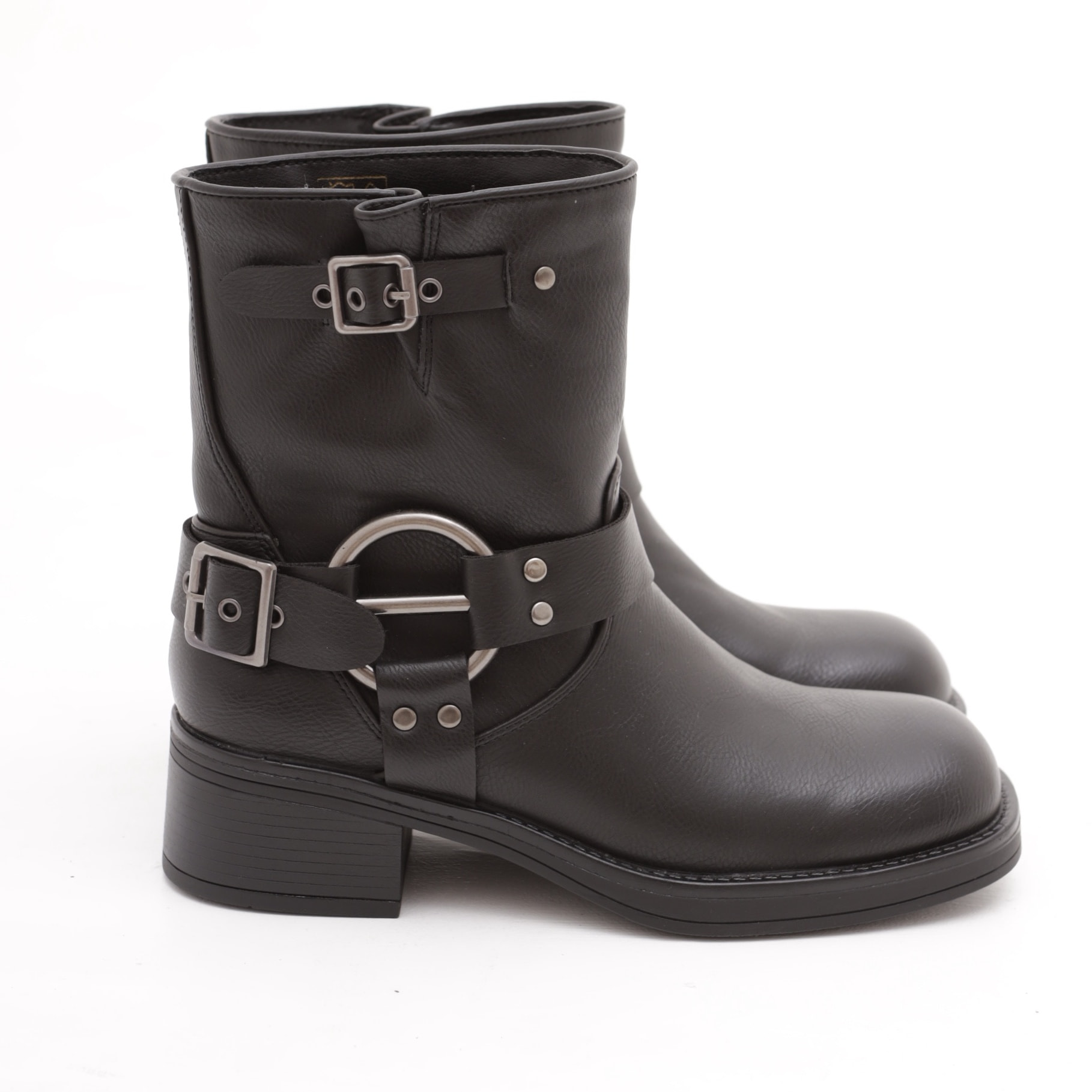 BIKER BASSO QUADRATO NERO