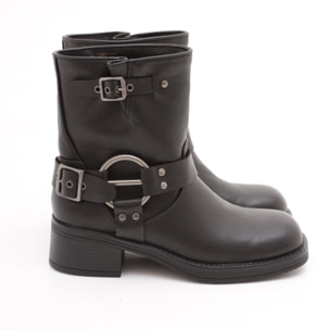 BIKER BASSO QUADRATO NERO