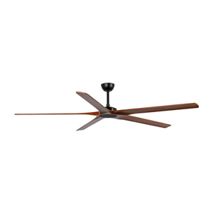 BIGWOOD 20 XL Ventilatore a soffitto nero/noce
