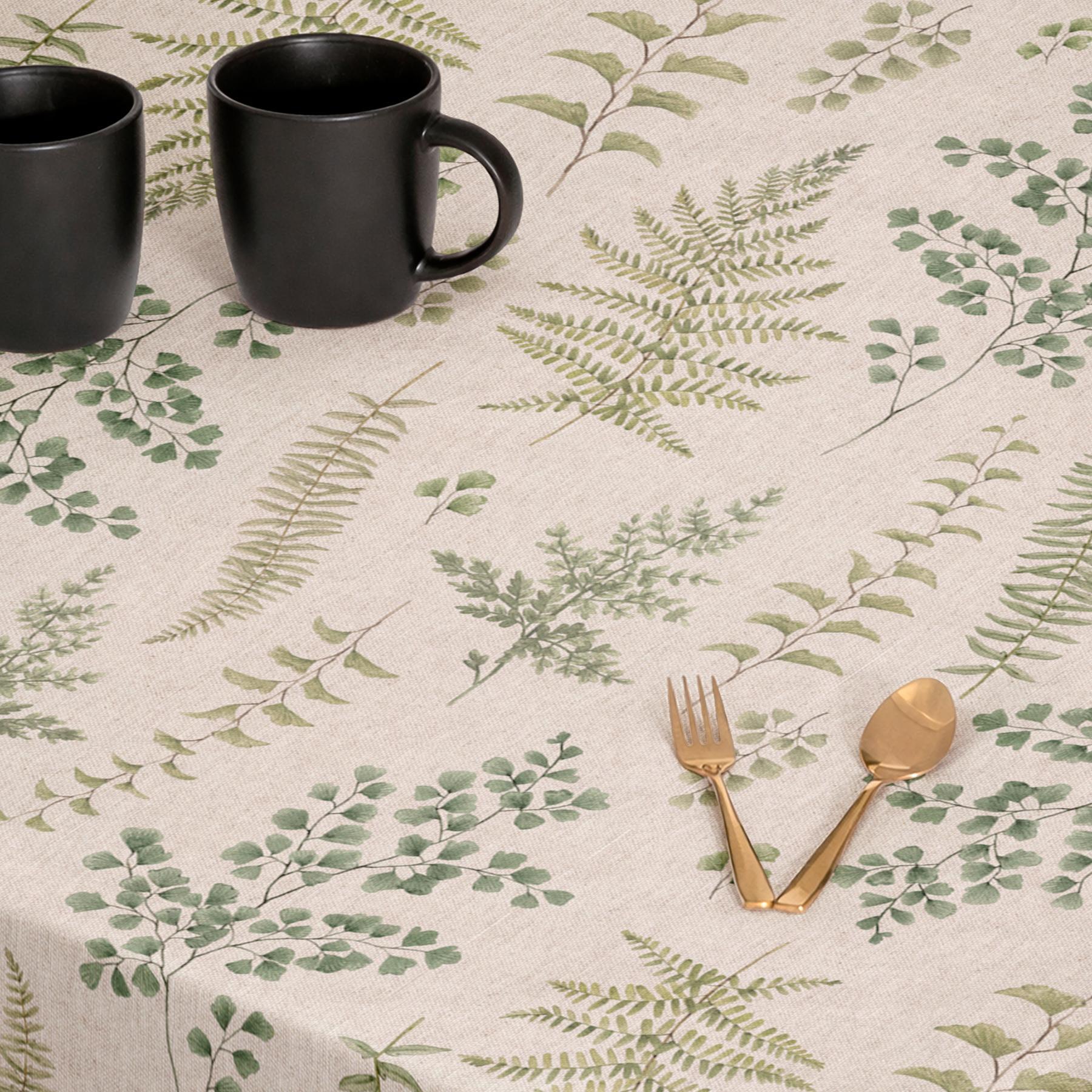 Mantel antimanchas DALIA PURPURA - 100% algodón