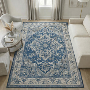 Tapis d'orient, motif oriental, zymi, anti perte de fibre