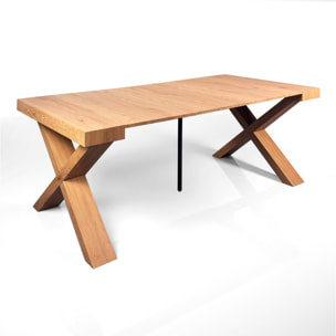 Console extensible Tomasucci ADELAIDE, en MDF finition chêne, 45 × 90 × 75 cm