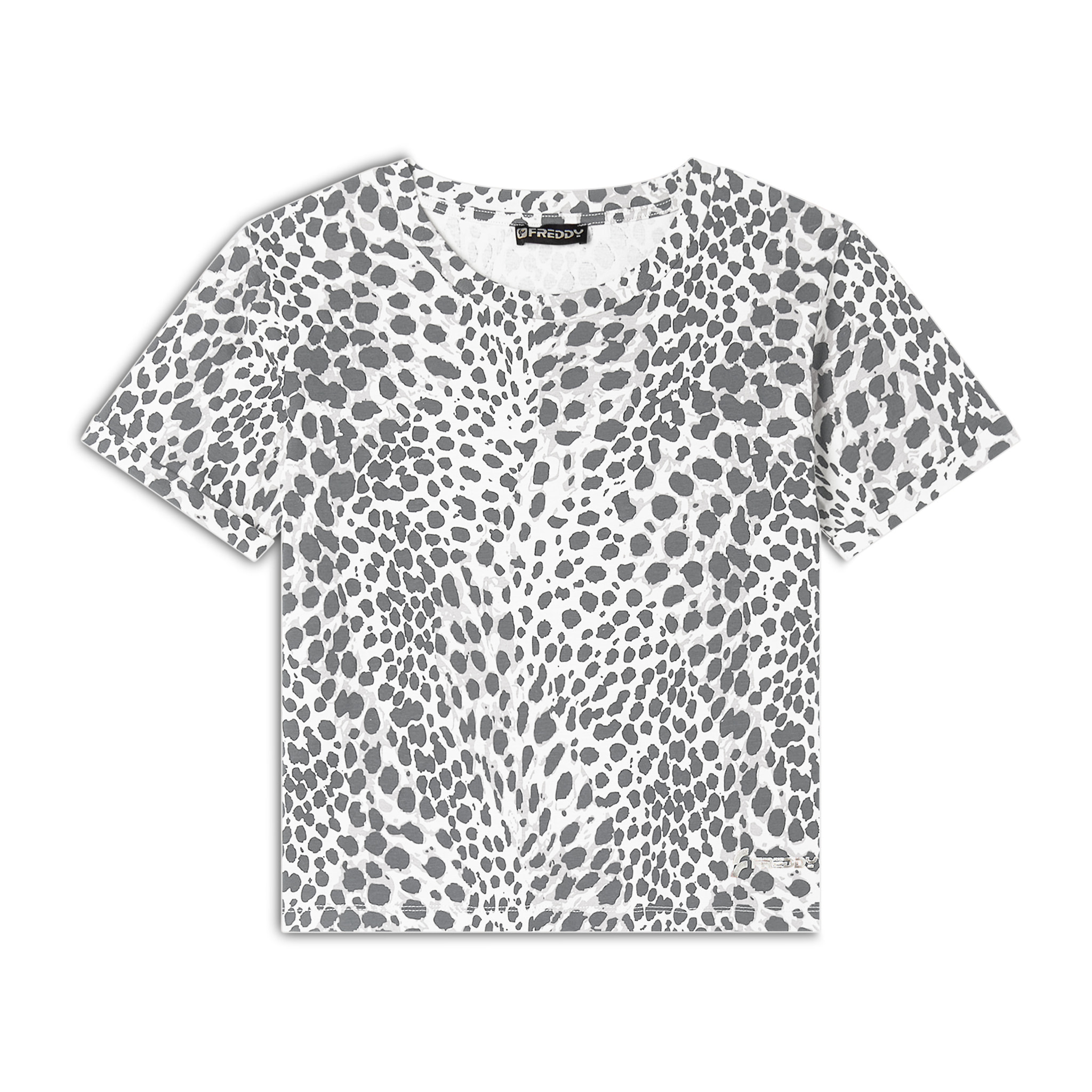 T-shirt regular fit in jersey animalier