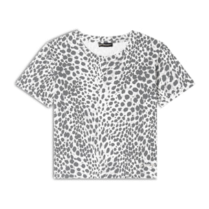 T-shirt regular fit in jersey animalier