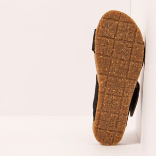 Sandalias 0175 NOBUCK BLACK/ CRETA color Black