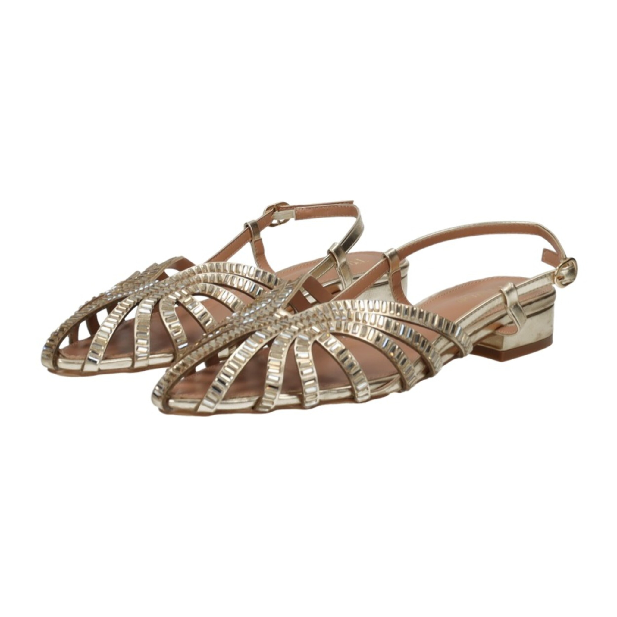 Décolleté sling back Donna Tata Italia Dorato