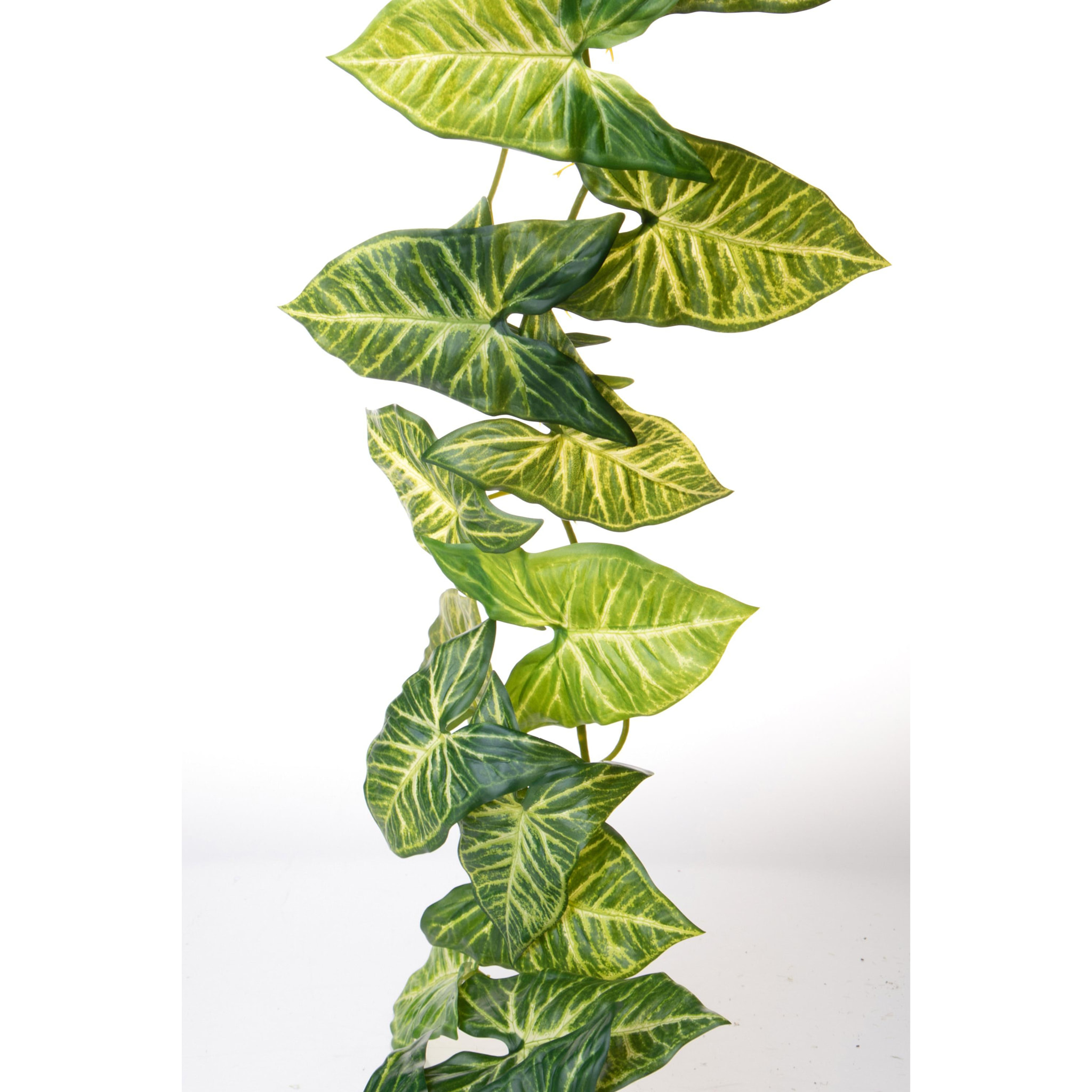 Ghir. 130 Cm Syngonium 24 F Real Touch - Pezzi 2 - 30X130X10cm - Colore: Verde - Bianchi Dino - Piante Artificiali