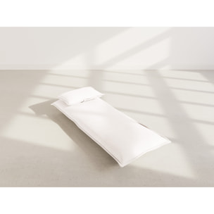 Candice - Banquette 1 place convertible clic-clac en velours côtelé - Beige