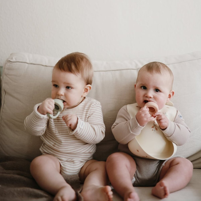 Mushie Pack 2 Alimentadores Silicona Solid