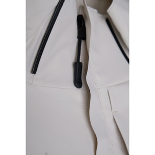 Giacca Esercito con zip panna donna