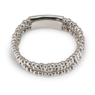 Pulsera Heavy Metal PLATEADO M