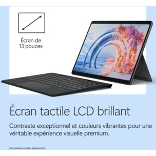 PC Hybride MICROSOFT SURFACE PRO 12e 13" Tactile Snapdragon X2 plus 16 Go RAM LPDDR5x SSD 512 Go Copilot+PC
