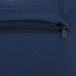 Coussin Groove 40x40cm rayé bleu navy