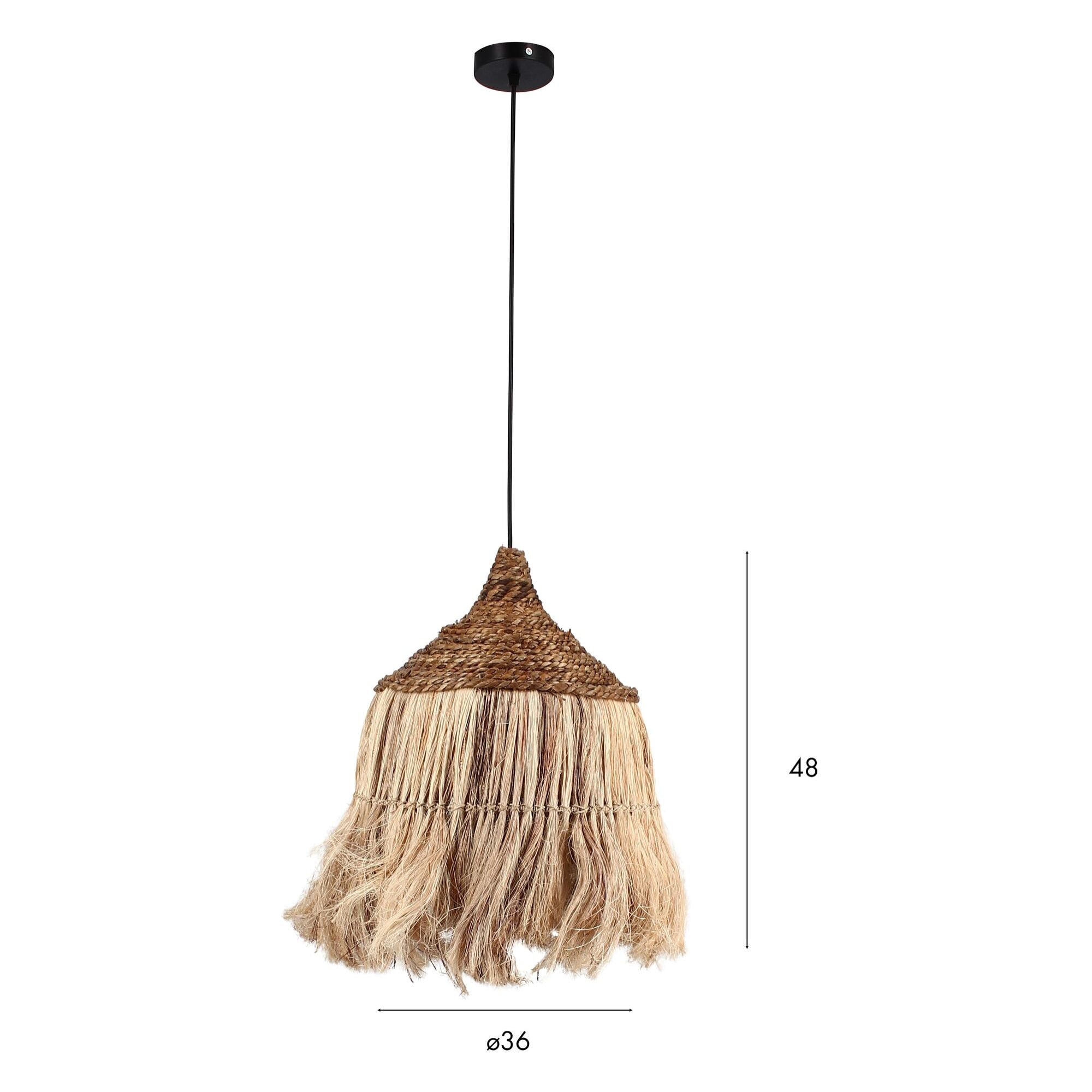 Suspension en feuilles d'abaca 36cm  TAN TAN