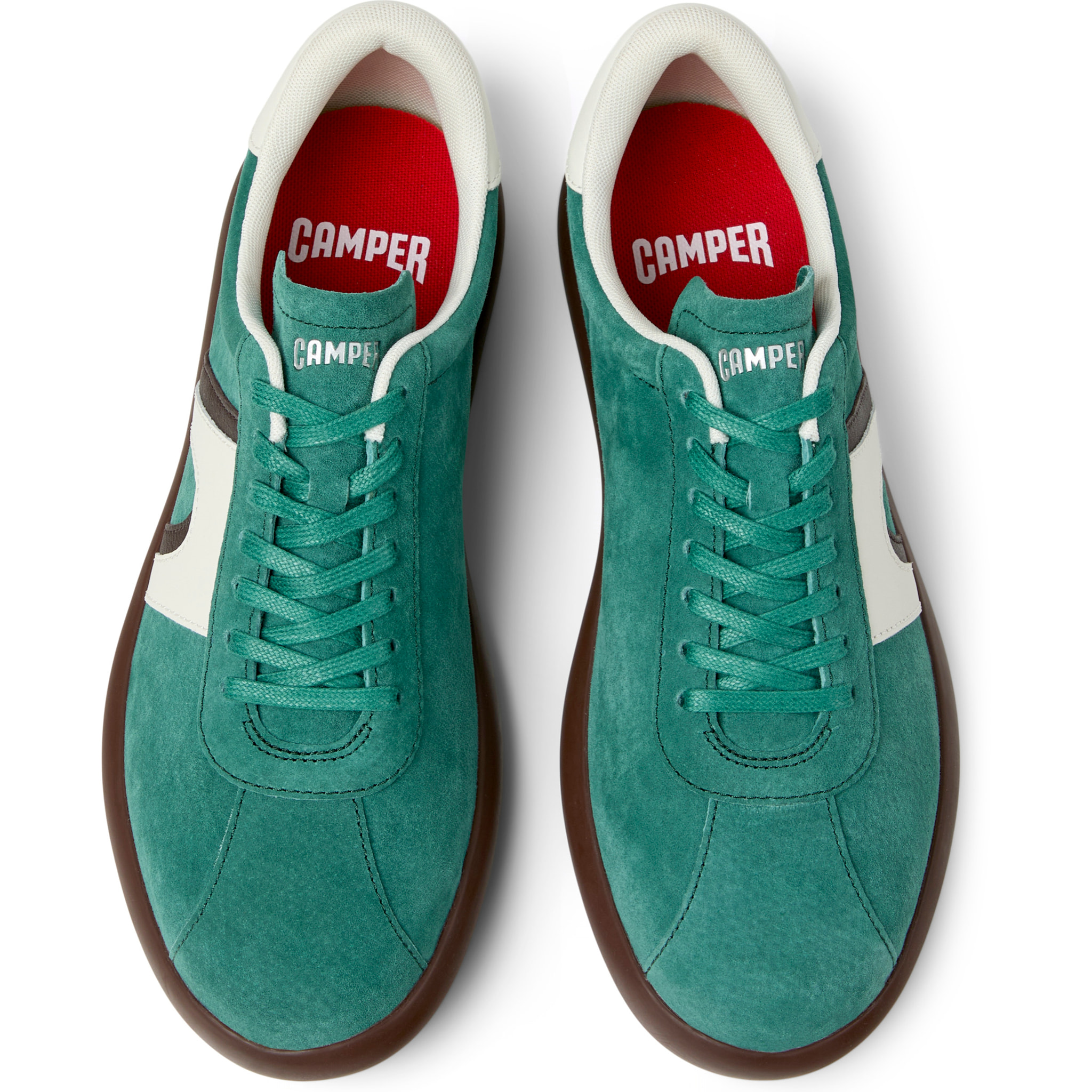 Sneakers - CAMPER Pelotas Soller - Verde - Pelle nabuk