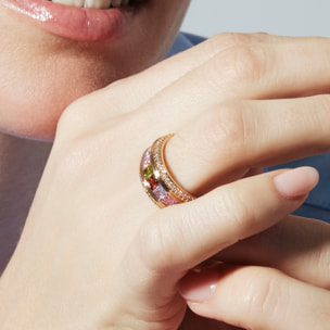 Anillo Maia acabado oro amarilo 18k