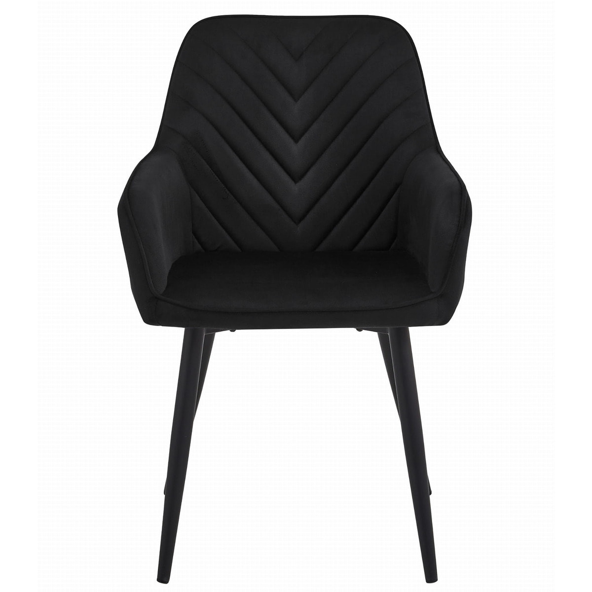 Set di 2 sedie con braccioli Nana in velluto nero
