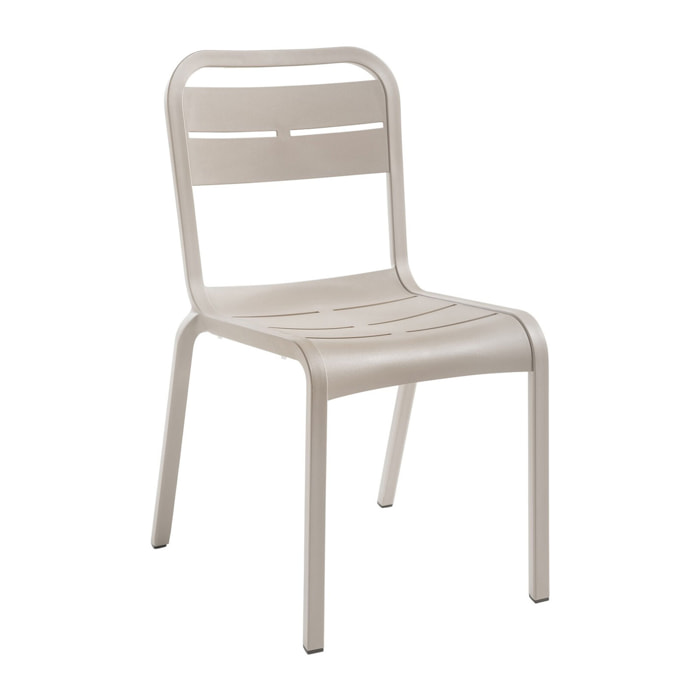 Sedia, Yard, Polipropilene,tortora, impilabile, dal design minimal, adatta per arredare esterni e interni