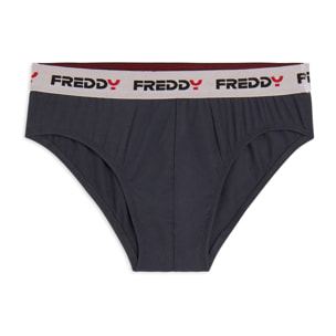 Slip Uomo con Elastico Jacquard a Contrasto e Logo