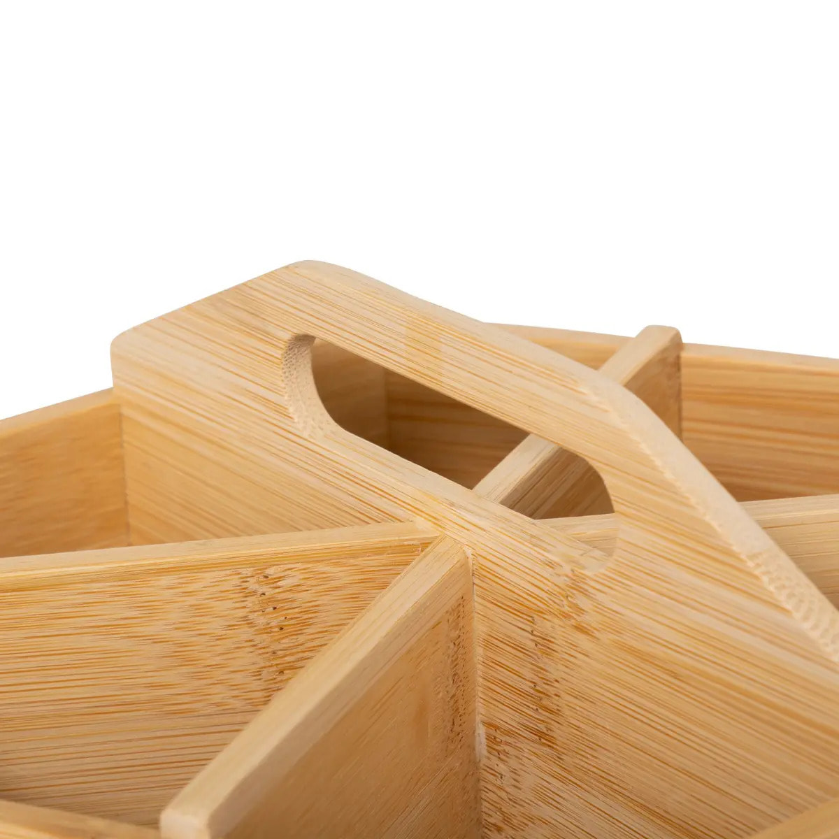 Organisateur à thé rotatif en bambou