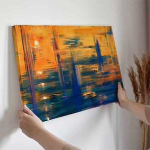 Tableau abstrait coucher de soleil vibrant Toile imprimée