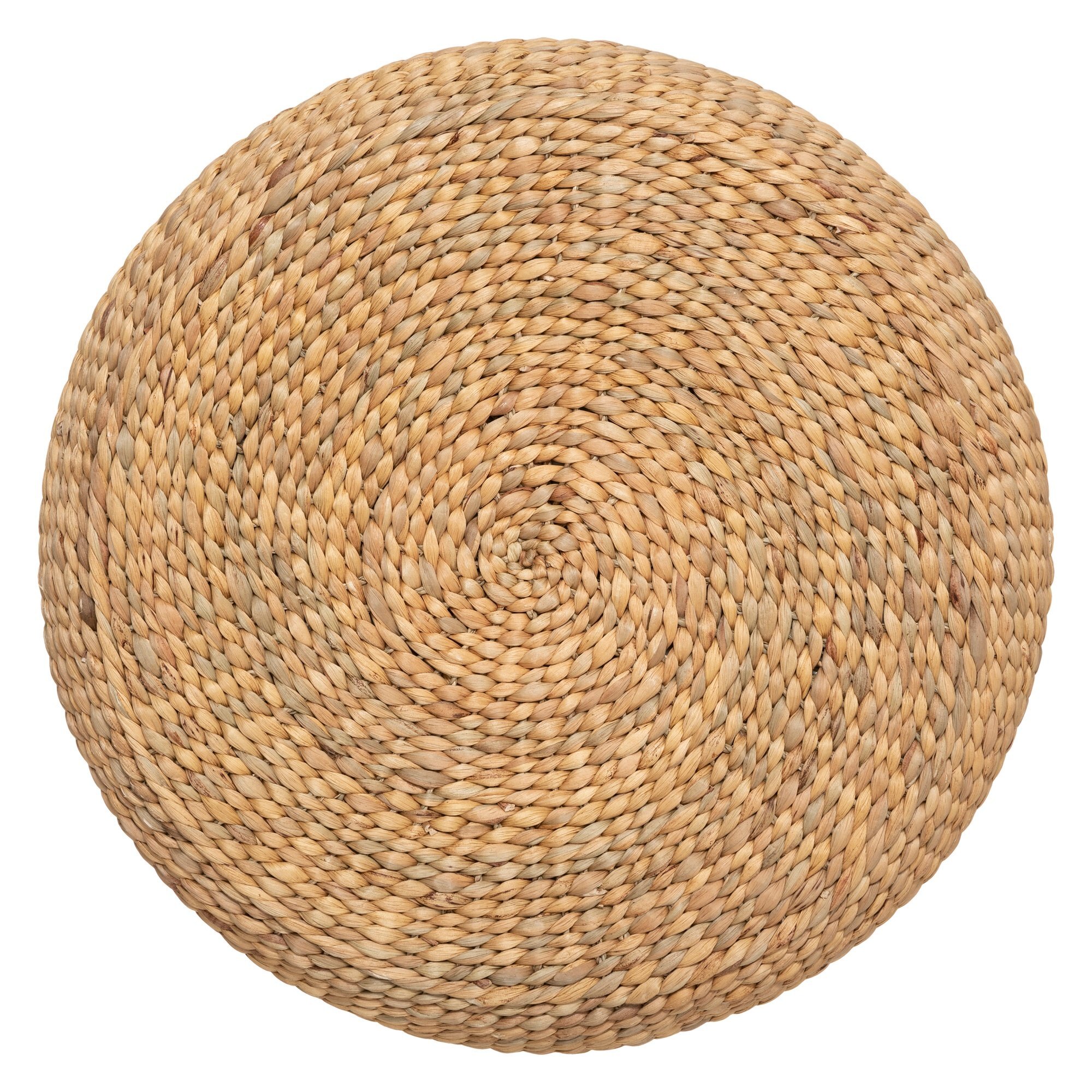 Puf "Wond", jacinto de agua tejido D55 cm