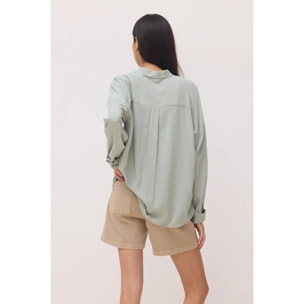 CAMISA MUJER WASHED SAGE