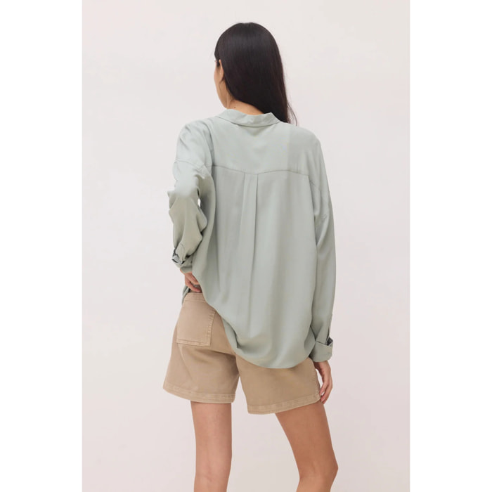 CAMISA MUJER WASHED SAGE