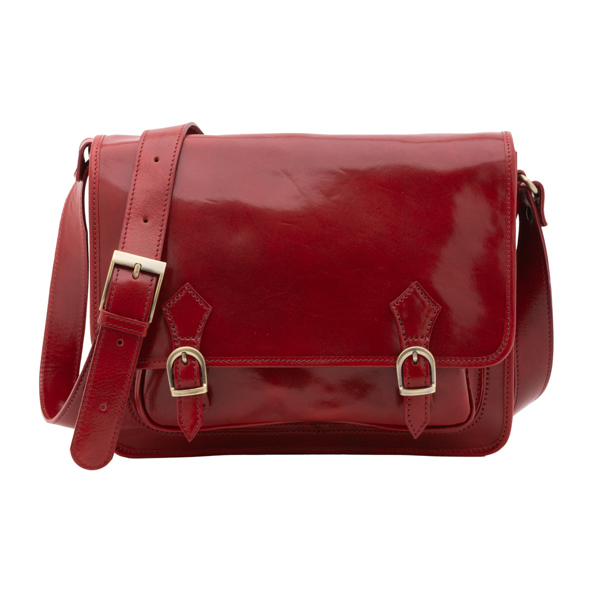 Borsa a tracolla  da donna In Vera pelle Made in Italy 35x27x14 cm