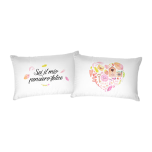 COPPIA FEDERE PRINTED, 100% Cotone, Stampa Digitale, Made in Italy - 56