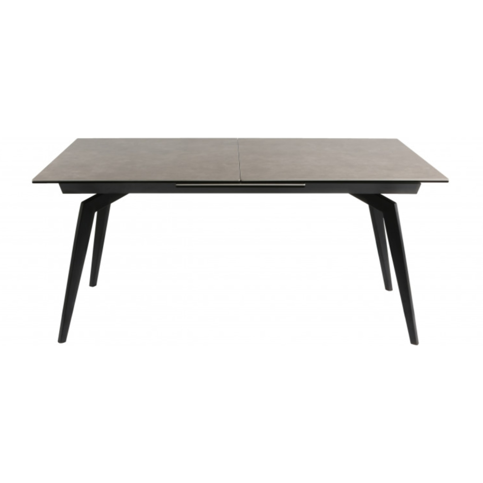 Table céramique extensible L160/210cm avec piètement métal noir- 2 coloris - MADRID