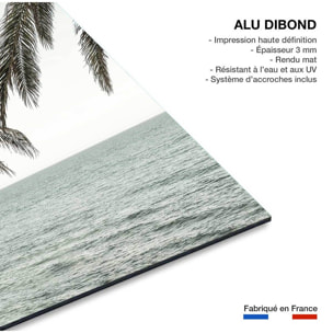 Tableau plage tropicale secrète Tableau alu Dibond