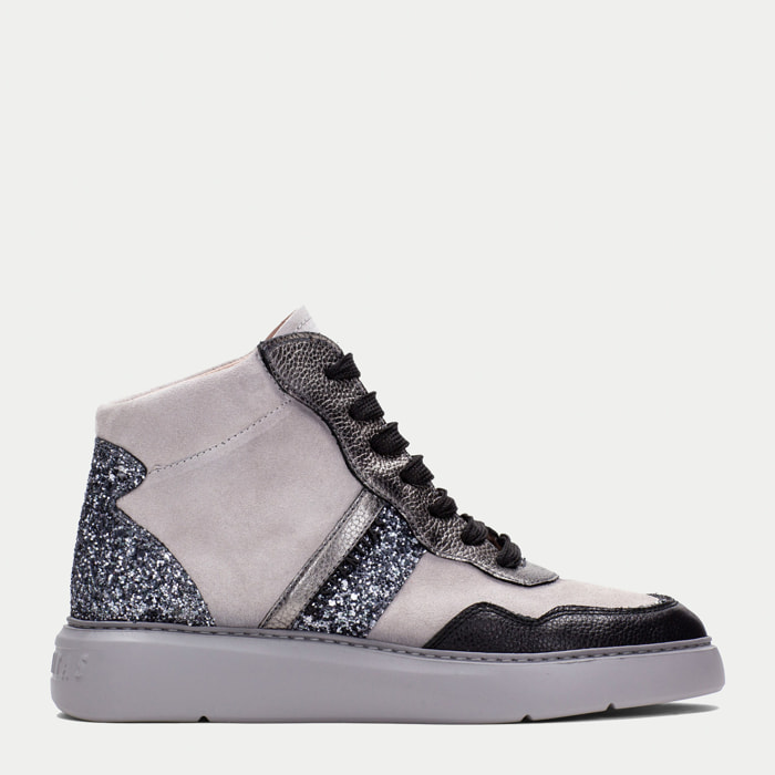 Deportivo Oceania Negro gris glitter 3,5 cm